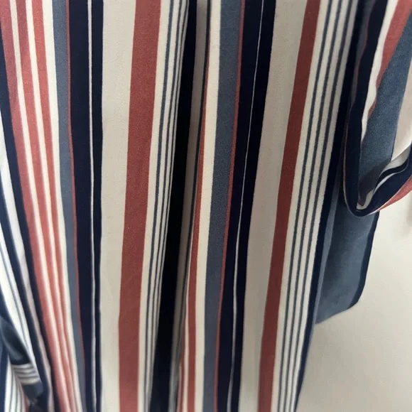 *Derek Heart Pink, Blue, & White Stripe Jumpsuit - Picture 6 of 10